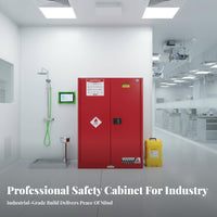 Hazard-Resistant-Resistant Cabinet Double Lock Design Hazard-Resistant Resistant Cabinet Fire Resistant for Research Facility Personnel, Workshops