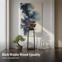 dual-level Pedestal Stand New Chinese design Console Table Floor-Standing Space-Saving for Corner