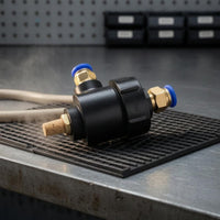 Quick Exhaust Valve Porous Filter Component Pneumatic Exhaust Valve Black Body
