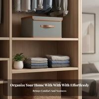 Foldable Frame Storage Box Stackable Closet Organizer two-two-direction fastener Opening
