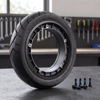 70/60-7.5 Wheel High Wheel Assembly with Fasteners Lightweight Vacuum Tire for Commuters