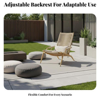 Weightless Recline Recliner Adjustable Backrest Lounge Chair Foldable Breathable Seat for Homeowners, Balcony, Backyard