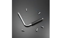 Chassis Play Tool Anti-Slip Handle Wheel Axle Assessment Lever Angled Metal Shaft Control Arm Separator Tool for Mechanics, Workshop