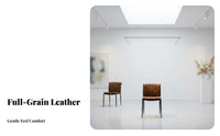 Cushioned Chair with Rear Supportrest Light Luxury Curved Rear Supportrest Dining Chair Italian Aesthetic Modern Design