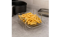 Air Fryer Rack Uncoated Mesh Grilling Rack Silver Finish Wire Air Fryer Tray