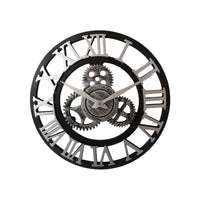 Vintage Gear Wall Clock Gear Wall Clock Indoor Silent Sweeping for Living Room