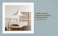 Minimalist pendant light for dining
