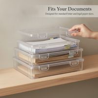 Household Document Storage Box for Certificates, Property Deeds, Birth Certificates, and Important Files