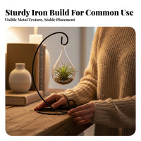 Desktop Terrarium Hanger DIY suitable for Plant Holder Elegant Shape for Living Room