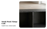 Distressed Finish 4-Drawer chest of drawers Rustic Design Handleless 4-Drawer chest of drawers Vintage Look Chest of Drawers serrated edge Detailing for Homeowners, Interior Decorators, Students, Bedroom, Living Room, Hallway, Closet
