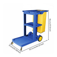 Rolling Cleaning Trolley Multifunction Household Organizer Lower Tray