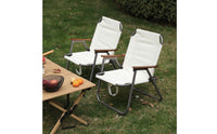 Foldable Folding Chair with Armrests Portable Camping Chair Long-Lasting Furniture Comfortable for Campers, Anglers