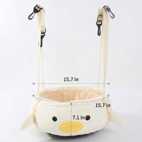 Hanging Cat Bed and Cat Hammock for Window, Decorative Dinosaur or Chick Window Perch, Universal Use Balcony Cat Hammock and Resting Perch