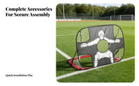 Foldable Soccer Net Indoor Outdoor Use Easy Assembly Foldable Training Net for Children Beginners Backyard Park