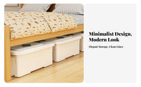 Rolling Underbed Drawer with casters Rolling Flat container particleresistant for Under Bed