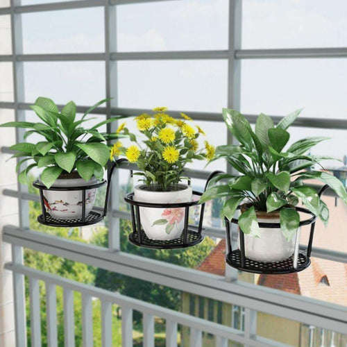 Semi-Circle on wall Planter Hanging Design plant Pot Minimalist & Design for Balcony