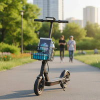 Electric Scooter Front Basket Practical Vehicle Accessory Heavy Duty for Travel