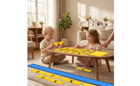 Detachable Linemen Splits Marker Set Coated Linemen Splits Marker with Letter Strips Portable Weather-Resistant for Coaches