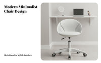 Armless Vanity Chair centersupport Support Upholstered Caster Chair Easy Assembly