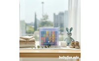 30 Pieces Acrylic Sensory Blocks Clear Acrylic Block Set Translucent for Daycare