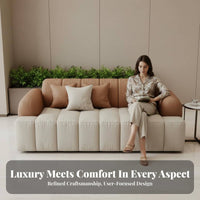 Straight-Line Guest Settee Light Luxury aesthetic Reception Sofa Modern Design Commercial Furnishing for Interior Designers, Office Managers, Waiting Room