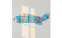Educational Wooden Wall Busy Board Interactive Wooden Activity Board Child-Centered Wall Activity Toy for Toddlers, Playroom, Classroom