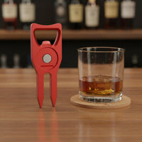 Golf Turf Divot Repair Tool Aluminum Alloy Turf Repair Fork Multifunctional Golf Gear for Golfers