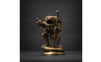 Frog Figurine with Rod Collectible Frog Figurine Unique for Desk