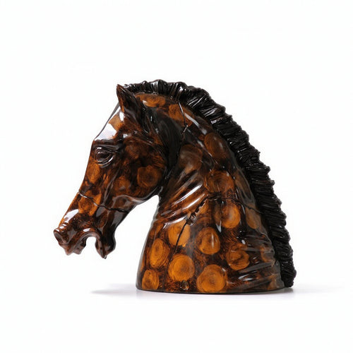 Horse Head Sculpture Sculptural Horse Head Bust Decorative Horsehead Sculpture for Reception Area