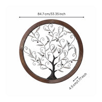 Branch Wall Art Antique Look Metal Tree Wall Decor Gift Idea for Garden, Patio