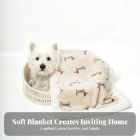 Puppy Warming Blanket Thickened Soft Dog Blanket Warm Bedding for Young Dogs, Family, Kennel, Living Room, Rest Ping