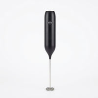 Milk Frother Handheld, Rechargeable USB Electric Foam Maker with 3 Speeds Stainless Steel Whisk, Drink Mixer for Coffee, Latte, Cappuccino, Matcha, Hot Chocolate (Black)