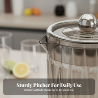 Water Pitcher with Cups Pitcher with Lid Dishwasher Large Capacity Beverage Jug Set for Restaurants, Summer Gatherings