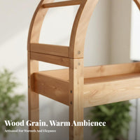 Arched Multi-Level Plant Stand Sturdy & Stable Arched Top Shelving Unit Large Capacity Raised Border Design for Gardeners