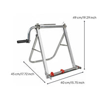 Flat Hose Reel Hand Crank Manual Hose Winder Floor Standing Agricultural Equipment for Gardeners