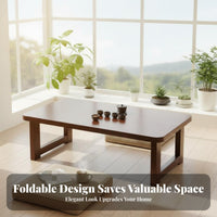 Foldable Floor Table Minimalist Design Foldable Floor Desk Space-Saving Lightweight for Students, Adults