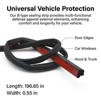 Sealing Strip Draught Excluder, Door Seal Strip Draught Excluder, Soundproof Door Seal Strip, Waterp - Image 5