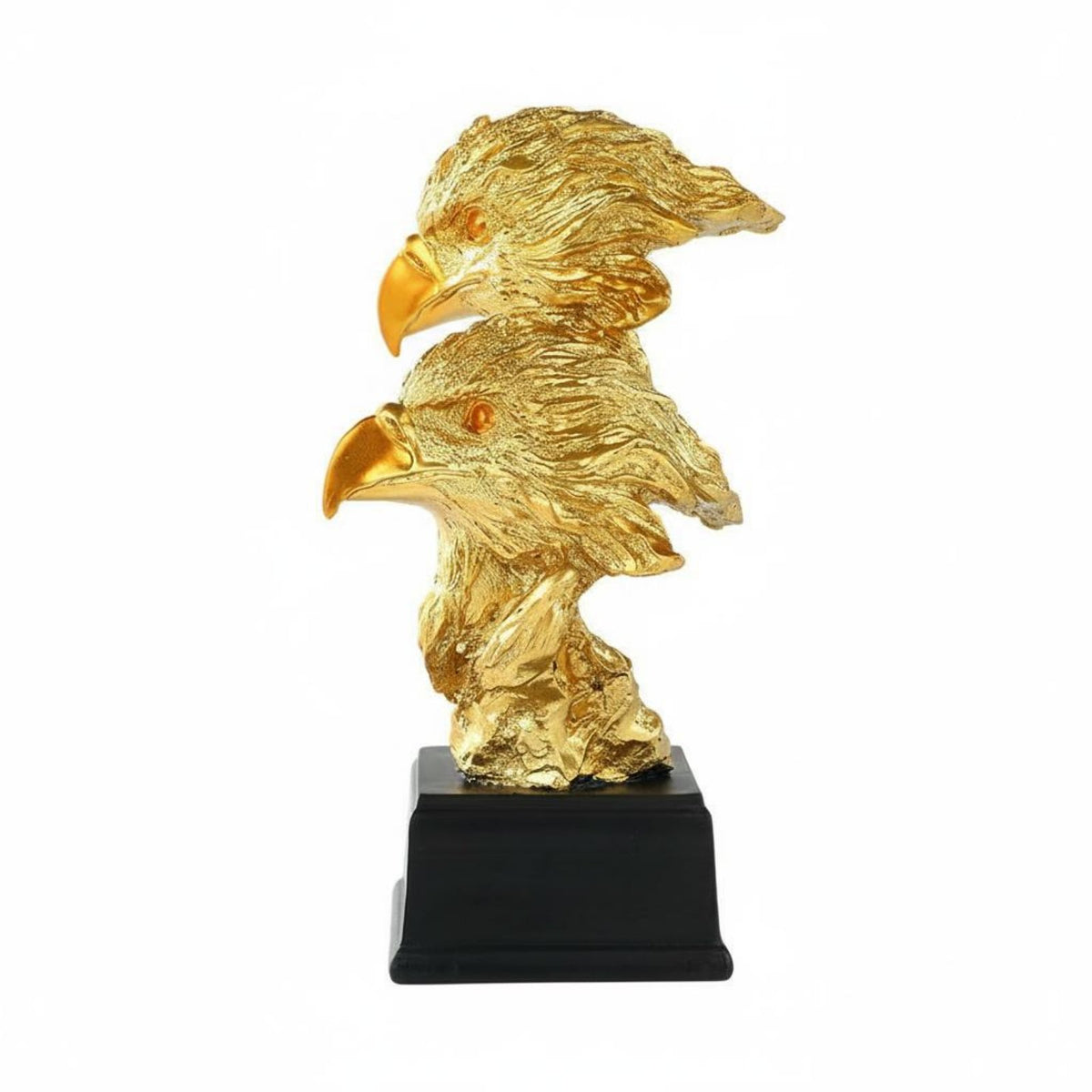 Double-Headed Eagle Statue Artistic Design Resin Eagle Sculpture Hand-Crafted