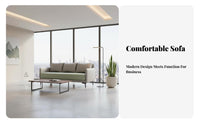Modern Design Sofa and Coffee Table set Minimalist visual design Reception Seating robust Frame business Furniture firm density Foam padding for Business Owners, Office Managers, Interior Designers, Waiting Room