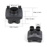 1 to 4 Outlet Adapter Heat Resistant Air Vent Splitter Lightweight Air Movement Part