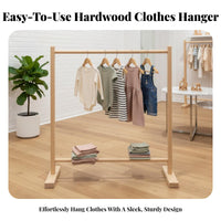 children's Clothing Rail with Shelf Sturdy and sturdy House-Shaped Clothes Rail