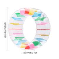 Inflatable Water Wheel Long-Lasting Colorful Inflatable Tube Sturdy for Outdoor