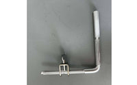Metal Right-Angle Rod with Clamp Non-Slip Clamp-on Mounting Bracket Adjustable Hardware Compact for Workshop