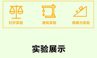滑轮组实验探究学具学生物理力学实验器材小学科学实验材料教具
