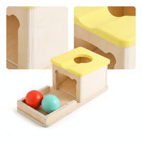 Developmental Shape Sorting Toy Box Multi-Functional Object Permanence Box Early Learning Educational for Toddlers, Babies, Parents, Playroom, Nursery, Classroom