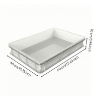 Slimline Batter Proofing Tray Easy-to-Clean Pizza Batter Pan Stackable Container Long-Lasting for Bakery