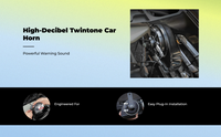 Waterproof electric horn for SUV