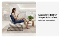 Continuous Line Armchair Sculptural Form Upholstered Armchair dense-cushiseamlessd Foam