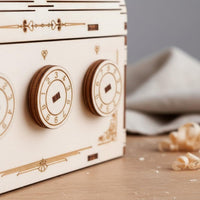 3D Wooden Brain Teaser Box Brain Teaser Wooden Code Box Decorative