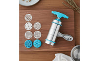 Stainless Steel Pasta Machine Food Grade Material Hand Crank Pasta Press 5 Dies